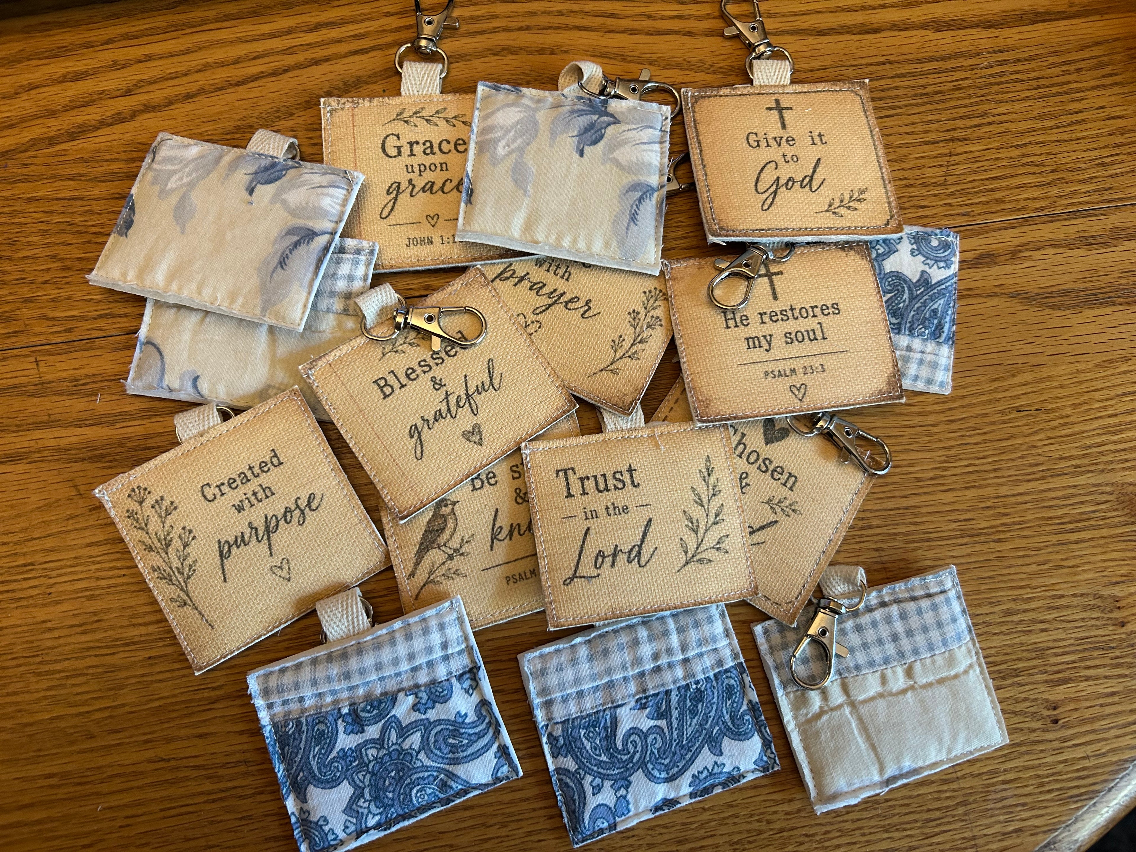 Vintage Quilt Bag Tag ~ Be Still & Know