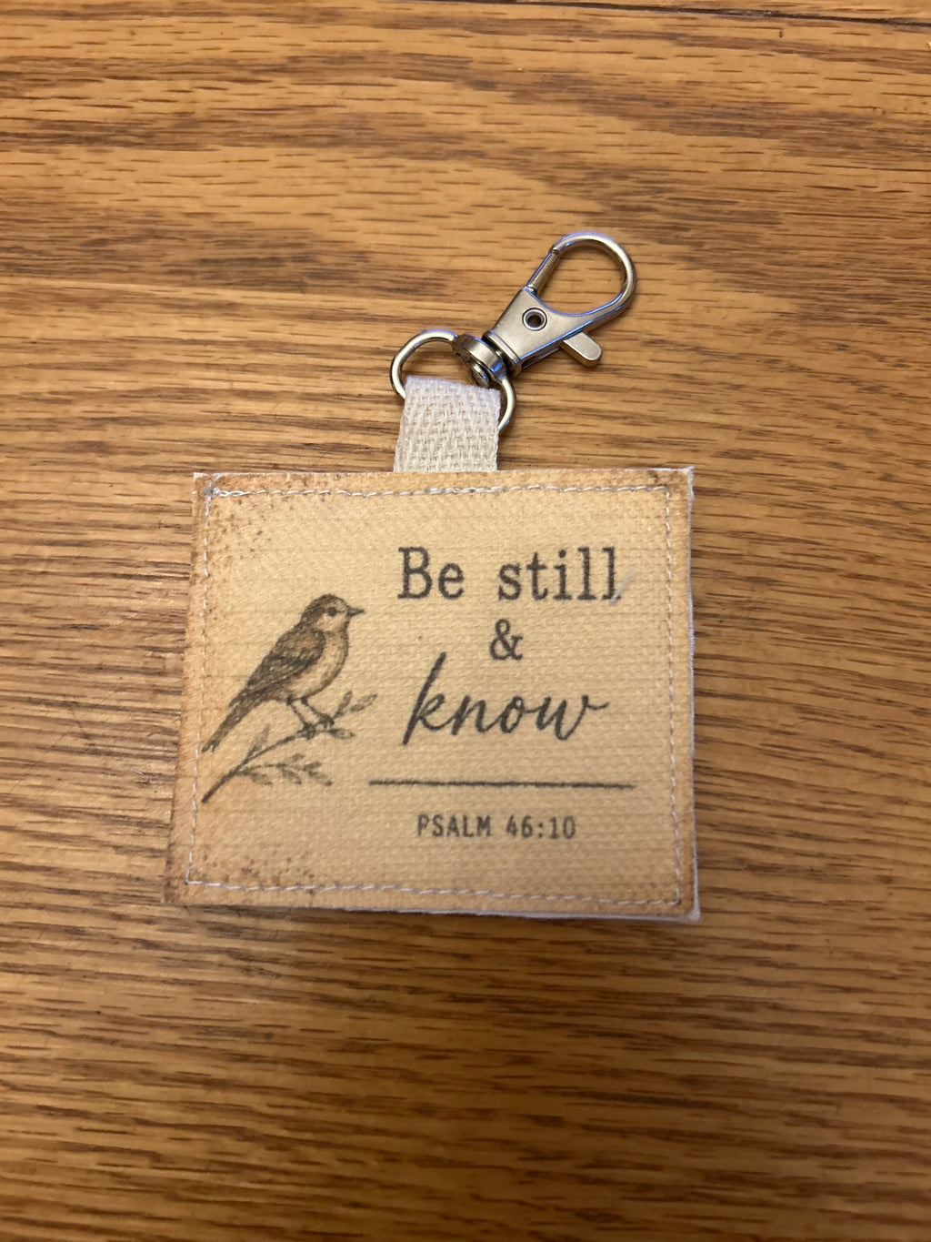Vintage Quilt Bag Tag ~ Be Still & Know