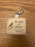 Vintage Quilt Bag Tag ~ Be Still & Know
