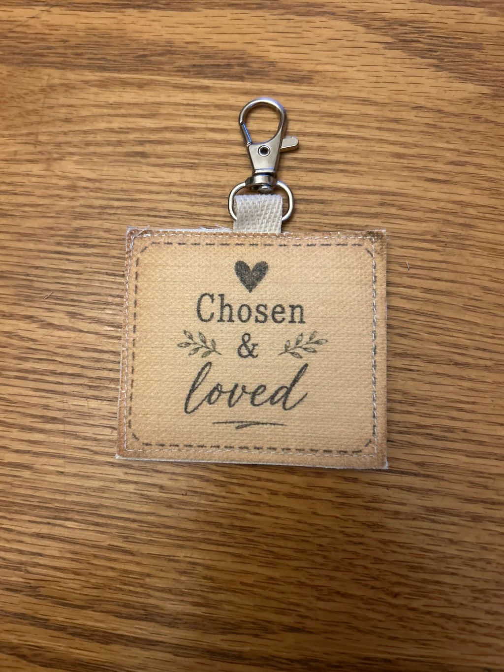 Vintage Quilt Bag Tag ~ Chosen & Loved
