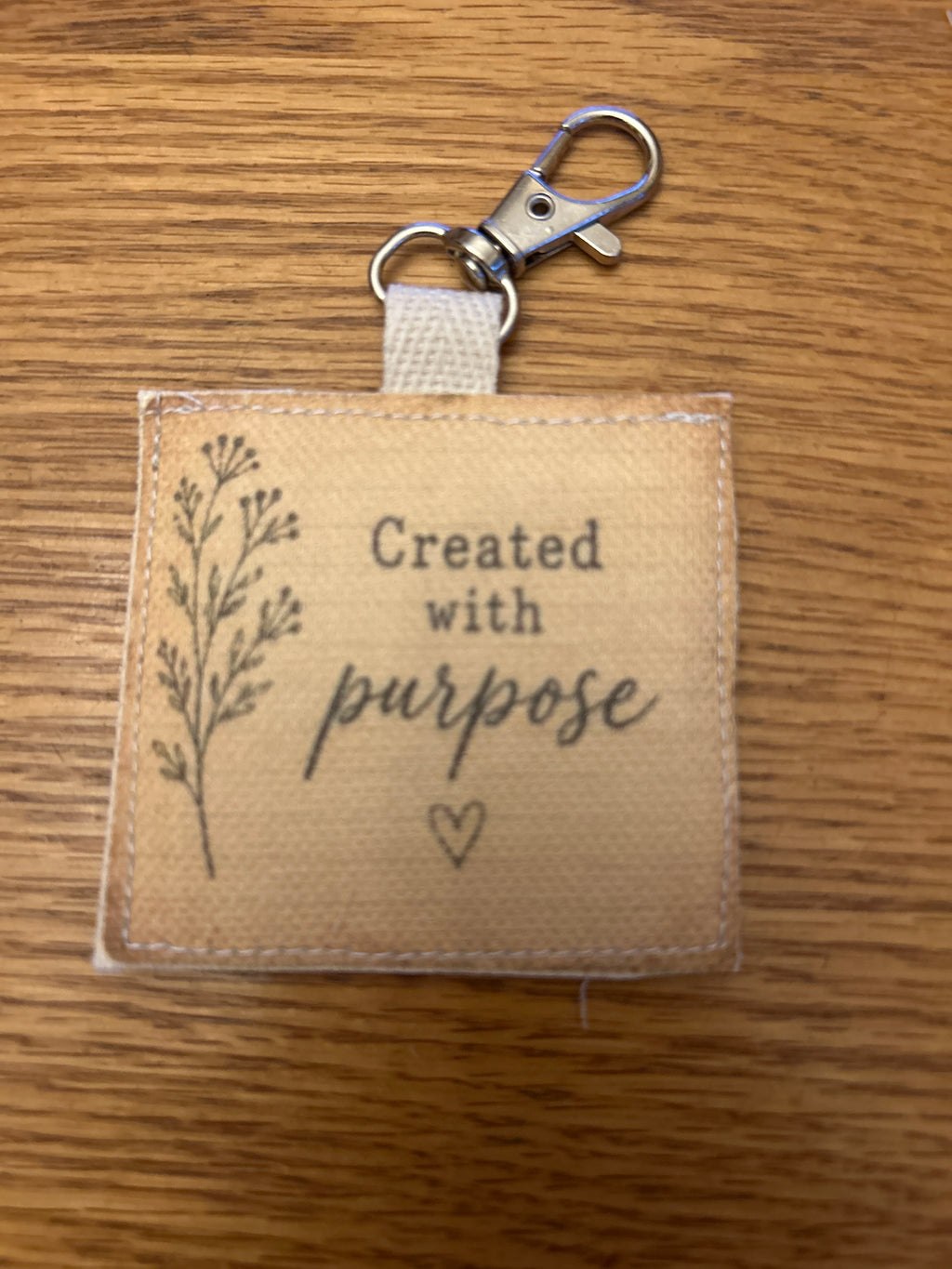 Vintage Quilt Bag Tag ~ Created with Purpose