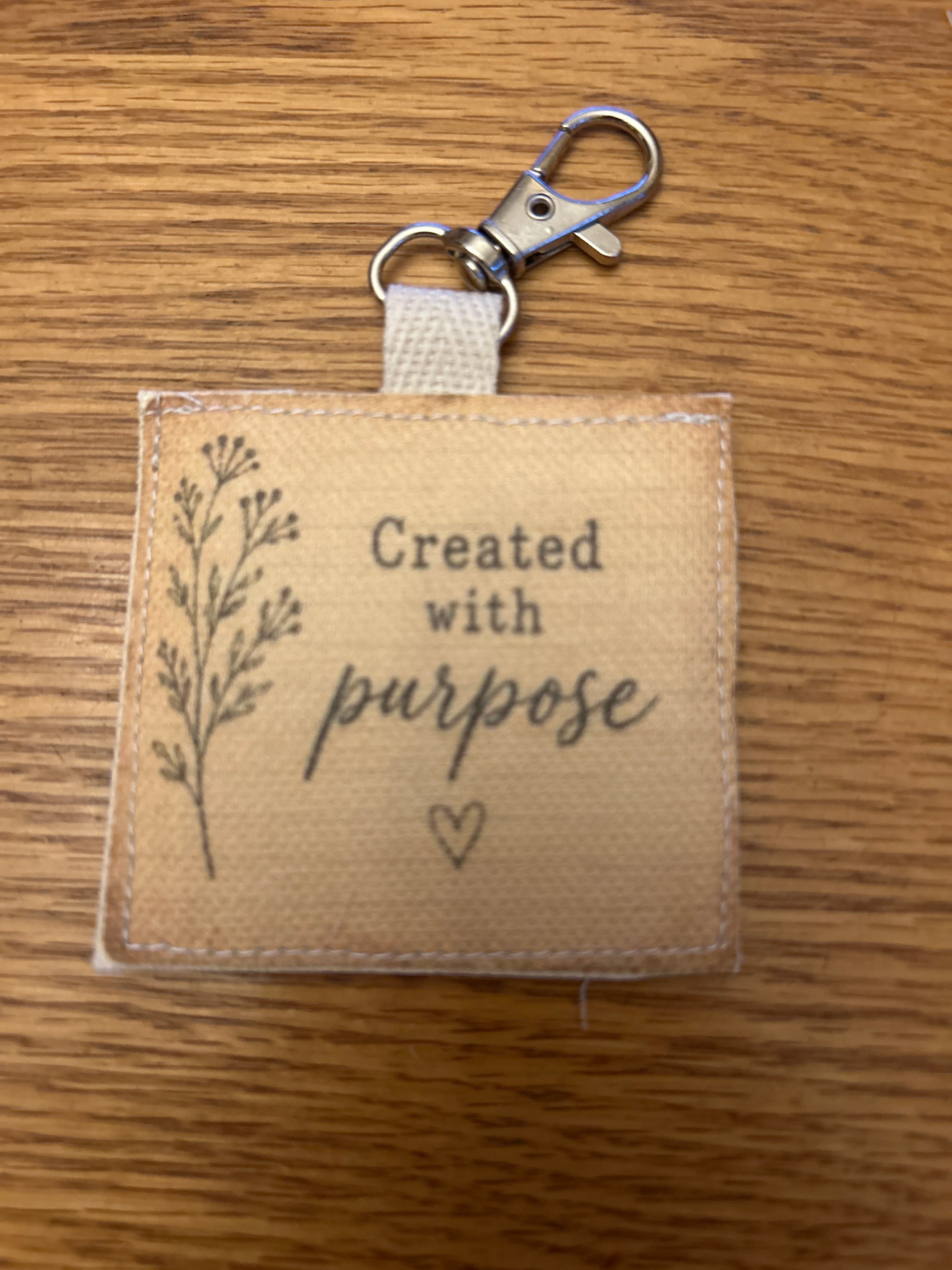 Vintage Quilt Bag Tag ~ Created with Purpose