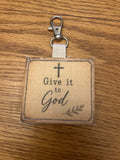 Vintage Quilt Bag Tag ~ Give it to God