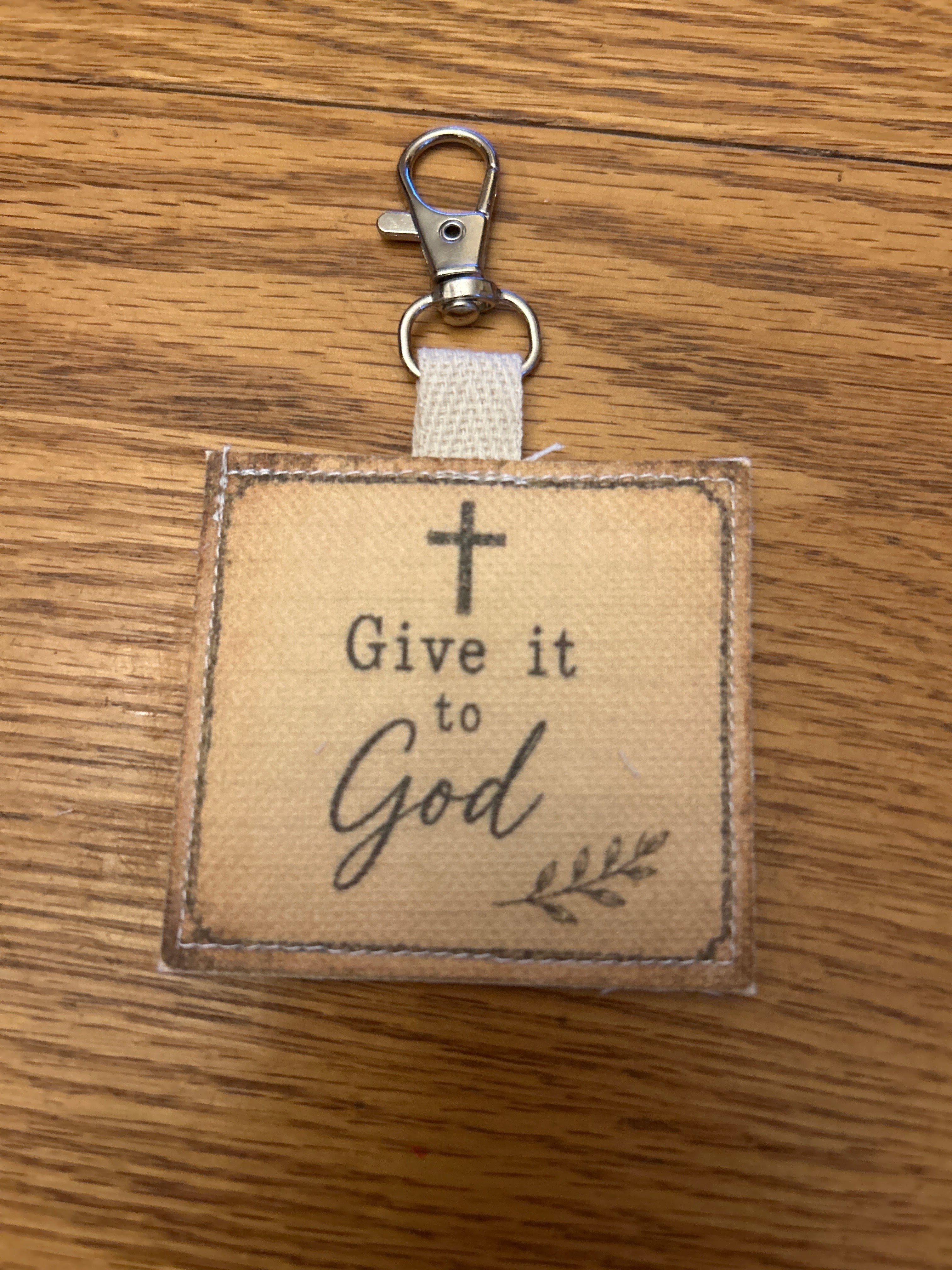 Vintage Quilt Bag Tag ~ Give it to God