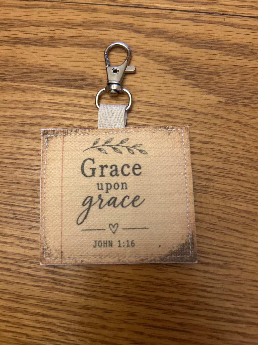 Vintage Quilt Bag Tag ~ Grace upon Grace
