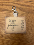 Vintage Quilt Bag Tag ~ Made with Prayer